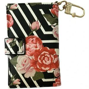 Betsey Johnson Wallet Roses Stripes